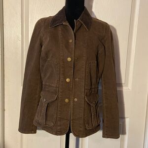 Lauren Jeans Co. RL Olive Green Canvas S Jacket Military style